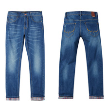 Factory Men Cotton Pants Fashion Denim Jeans para 2017